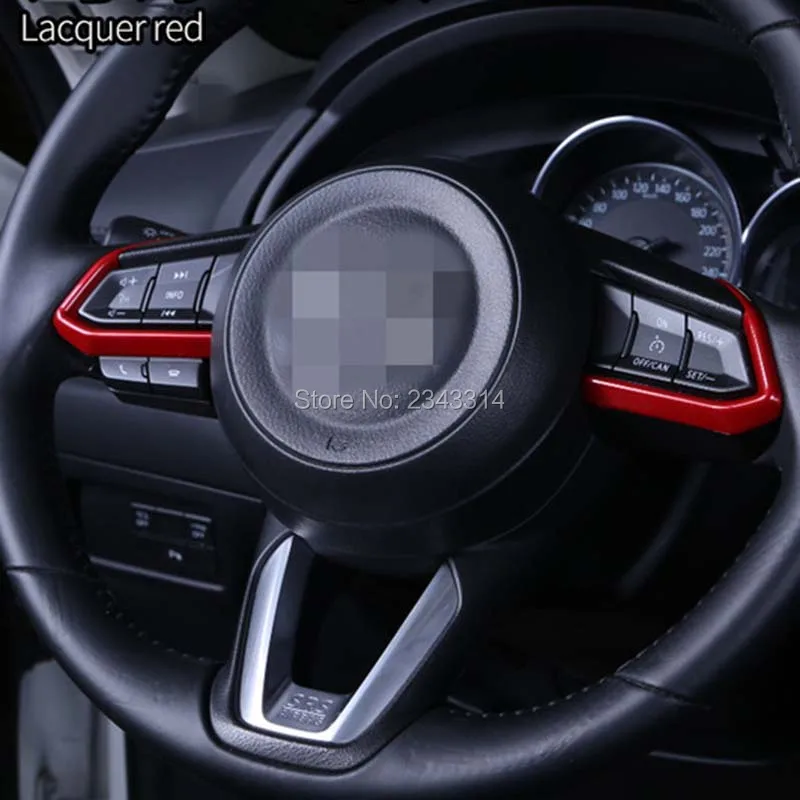 Для Mazda 6 2014 2015 2016 2017 2018 ABS интерьерная оплетка руля наклейка крышка колеса рамка