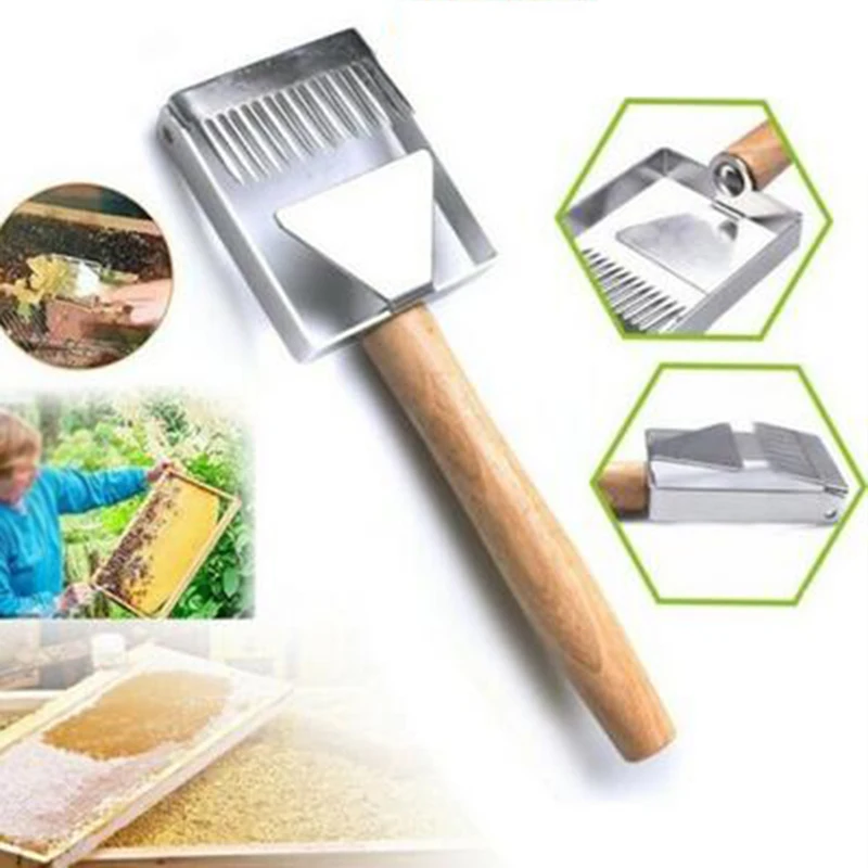 Нержавеющая сталь вилка для меда пчелиный улей откупоривания скребок лопатой