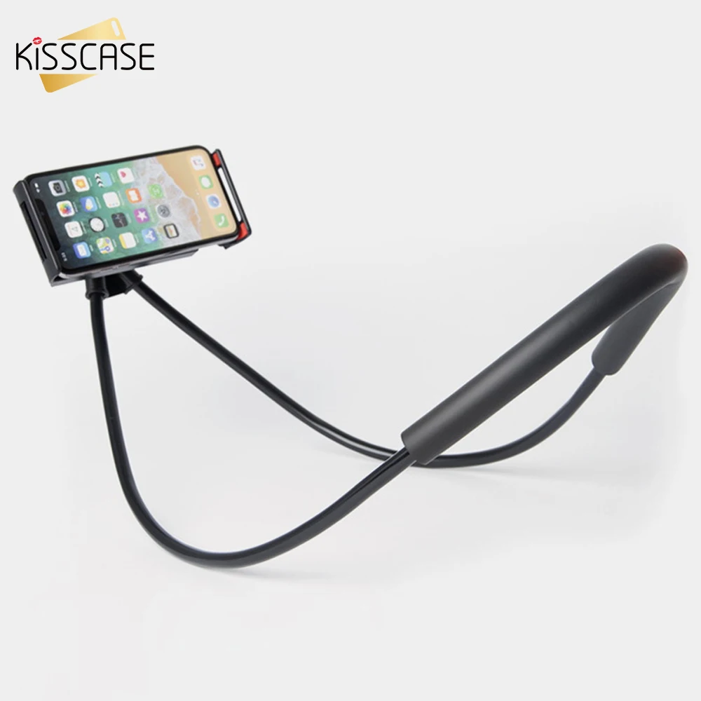 KISSCASE Универсальный держатель для телефона ленивая Шея Redmi iphone Huawei Настольный 360