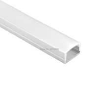 100 x 1m setslot surface mounted aluminum led light profile u style led aluminium housing extrusion for recessed wall lamp