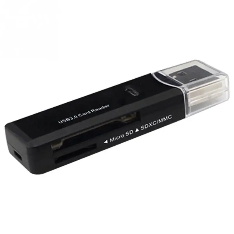 Многофункциональный USB 3,0 кард-ридер 2 слота/MMC+ Micro/T-flash для портативных ПК и Mirco USB порт для смартфона