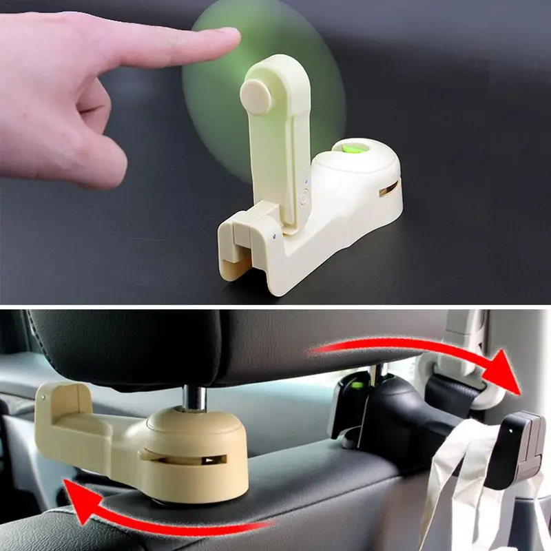 

Vehicle Car Van Truck Home Clip-On Fan Universal Car Fan Hook Multifunctional Seat Back Fan Car Styling Auto Car Fan