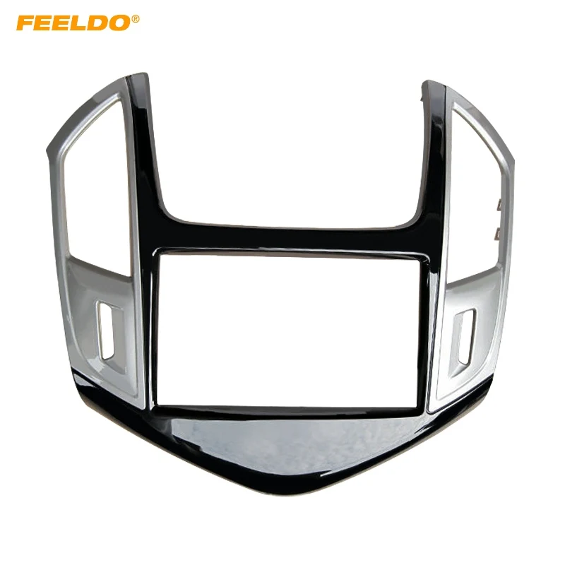 

FEELDO Car Refitting Radio DVD Panel Fascia Frame Adaptor For CHEVROLET Cruze 2012+ Stereo 2Din Dash Fitting Frame Mount Trim