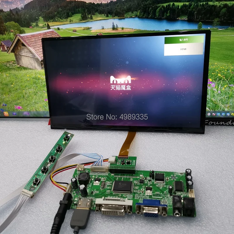 Игровой модуль для контроля 10 1 дюймов HDMI DVI VGA IPS1366X768 &quotдисплей 16:9|Мониторы| |