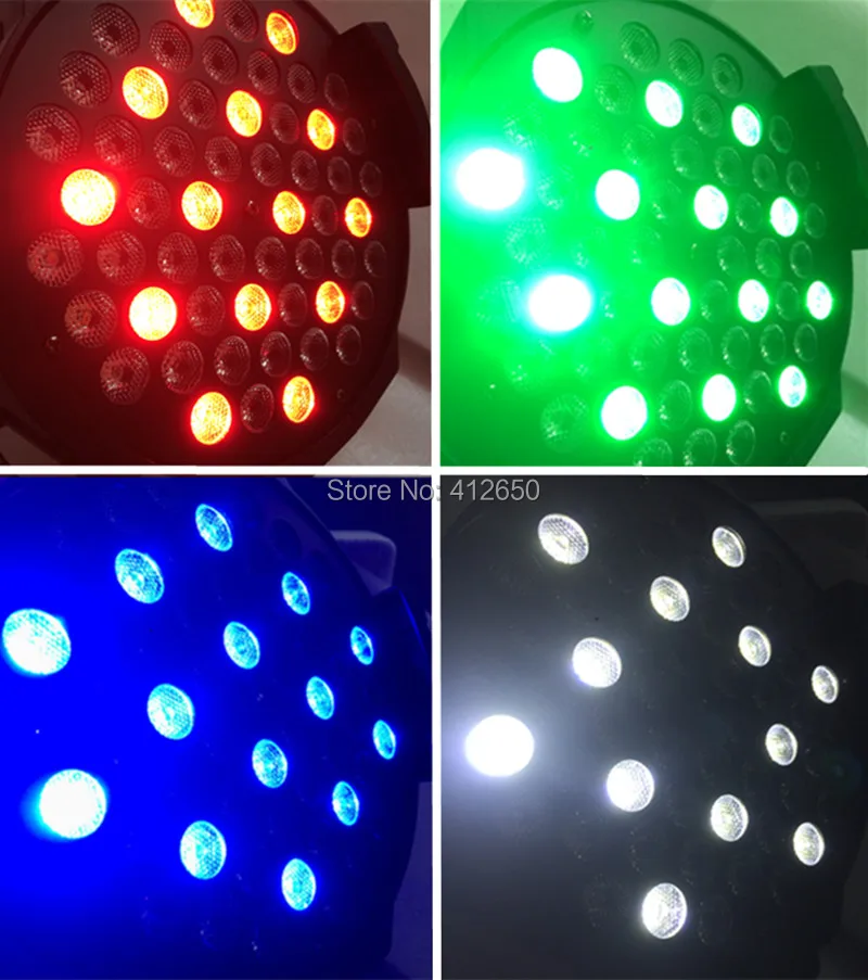 Сценический Светодиодный прожектор RGBW 54x3w DJ DMX512 светодиодный со звуковым