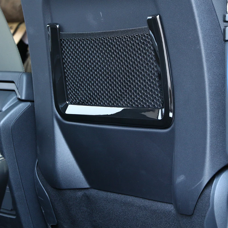 

2 Pcs For Land Rover Discovery Sport Interior Accessory Rear Back Net Frame Trim Glossy Black