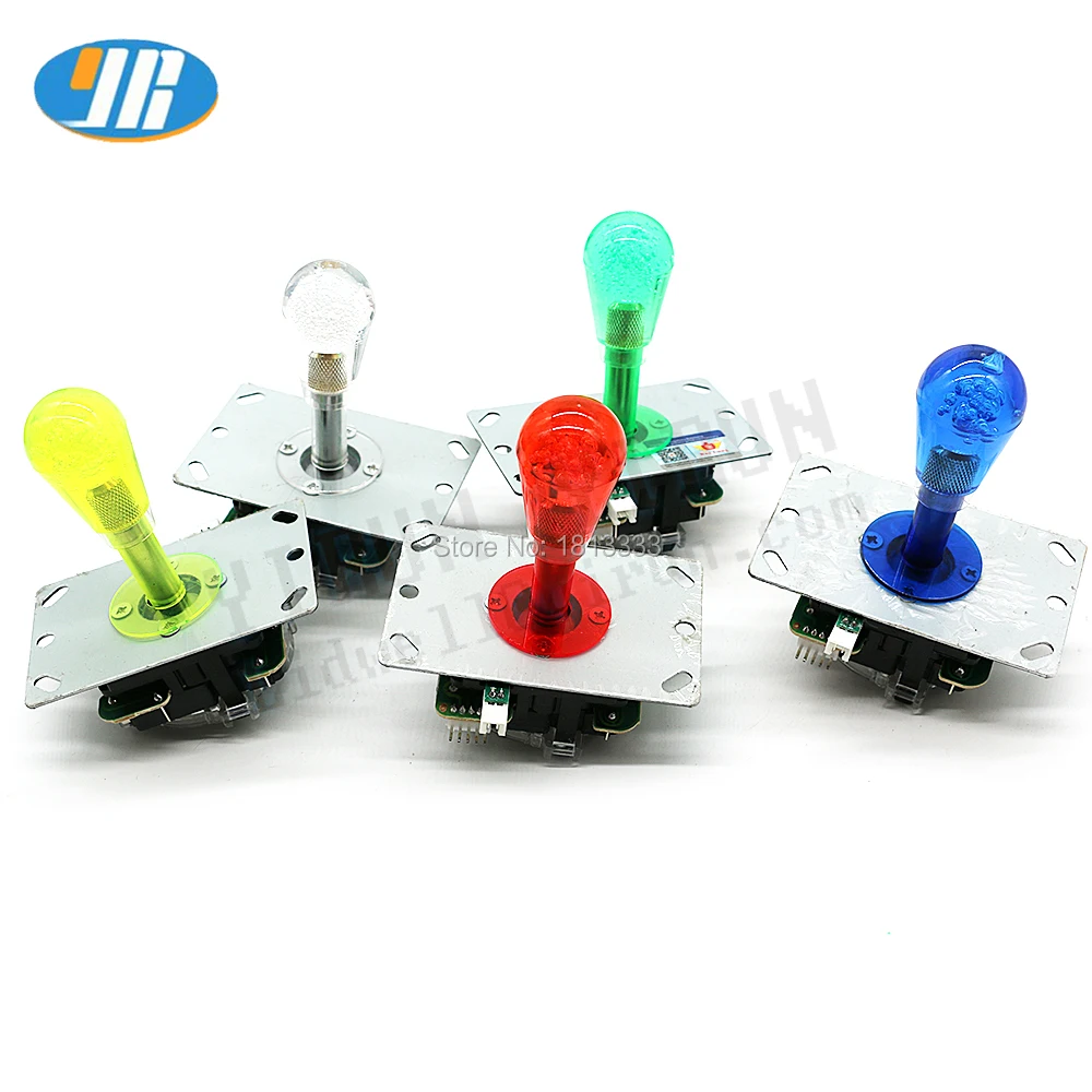 5V аркада со светодиодной подсветкой джойстик SANWA Type Stick с овальным хрустальным