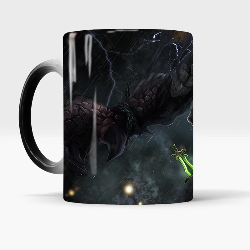 Кофейная кружка DOTA2 Roshan меняющая цвет чашка Чувствительная Керамическая чайная