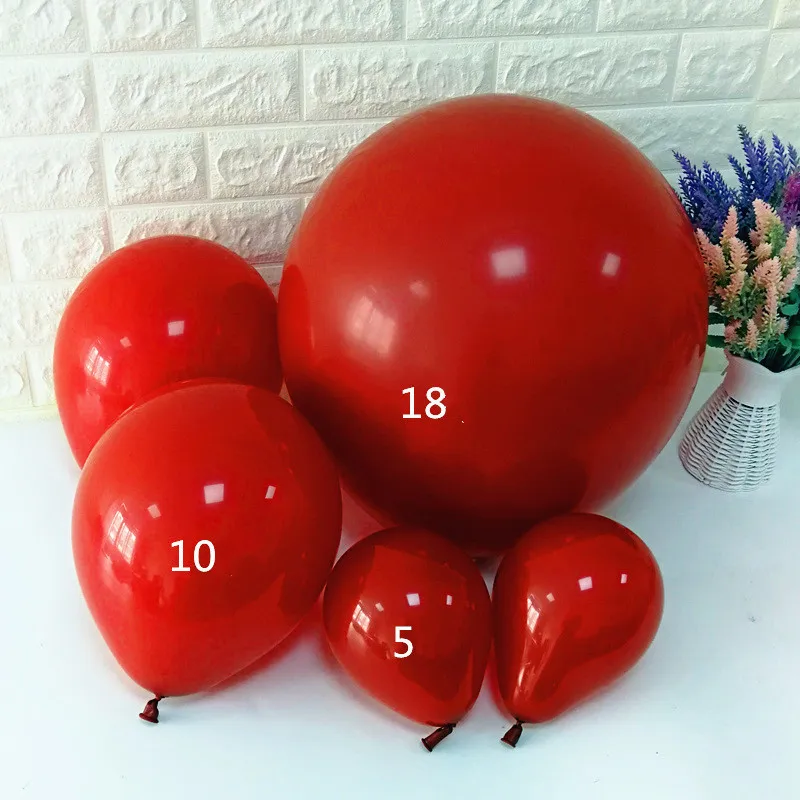 Шары воздушные рубиново красные 5/10 дюймов|Воздушные шары и аксессуары| |