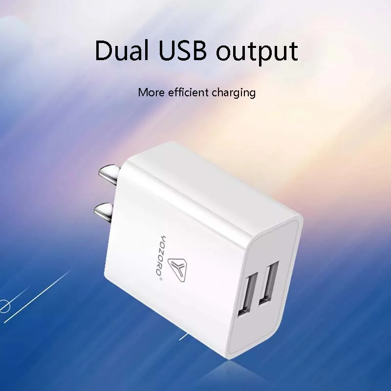 2 порта двойной USB зарядное устройство мобильный телефон 5 в 2.1A настенный адаптер