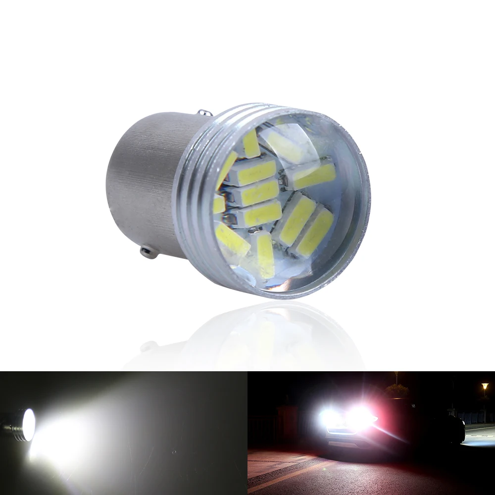 2 шт. 1157 15LED лампа для парковки светильник белый 3014 SMD автомобильный источник