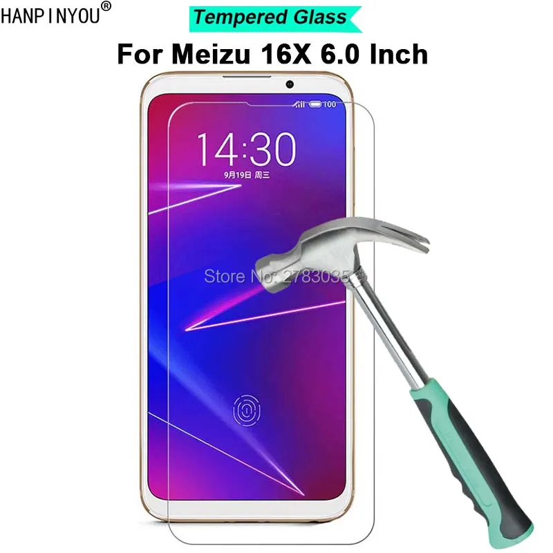 Для Meizu 16X6 0 &quotновая твердость 9H 2.5D ультра тонкая закаленная Защитная стеклянная