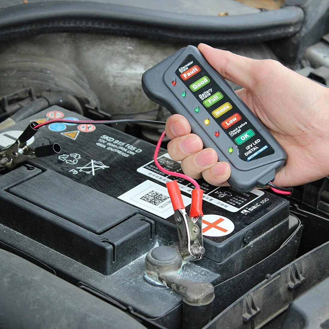 FUNN 12V батарея автомобиля и генератор тест er состояние батареи зарядка генератора