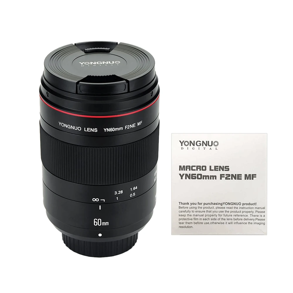 Макрообъектив YONGNUO YN 60 мм F2NE F2 с ручной фокусировкой Большая диафрагма для камер