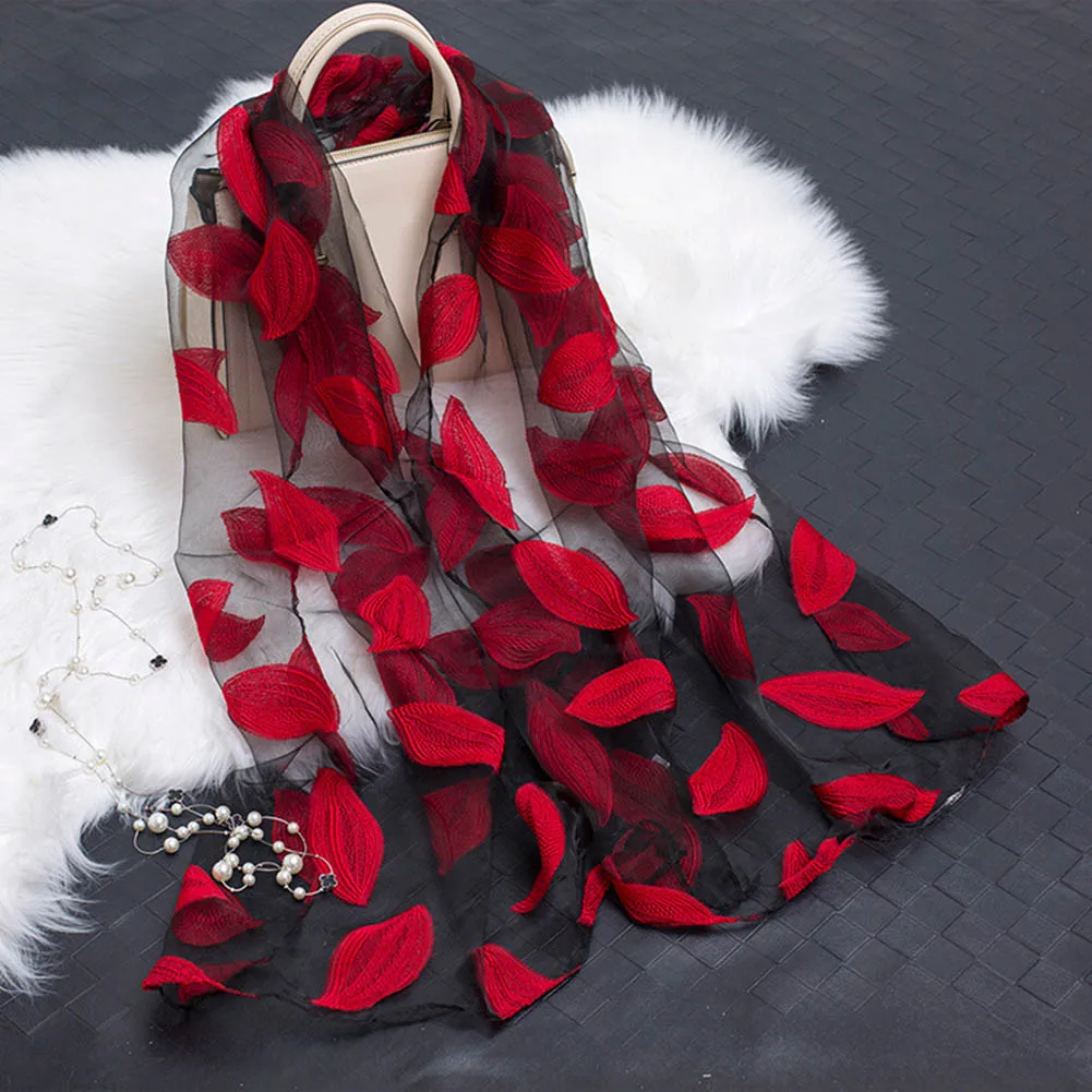 

Womens Summer Breeze Lightweight Sheer Wrap Organza Gauze Scarf