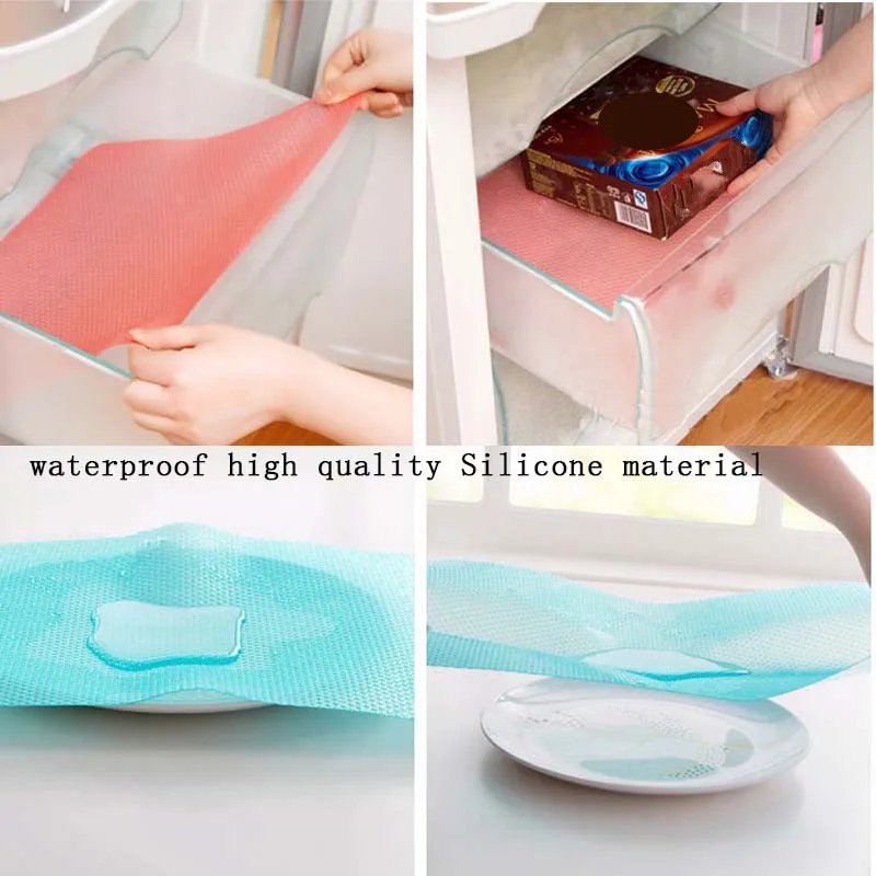 4 шт./компл. коврик для холодильника антибактериальные антиобрастающие влажные