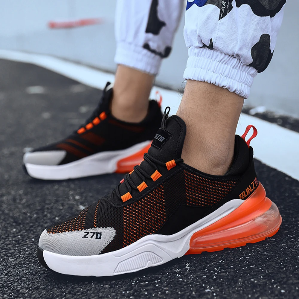 2019 New large size air Mesh sports running shoes Men Breathable casual outdoor Walking Jogging Fitness tenis Sneakers | Обувь