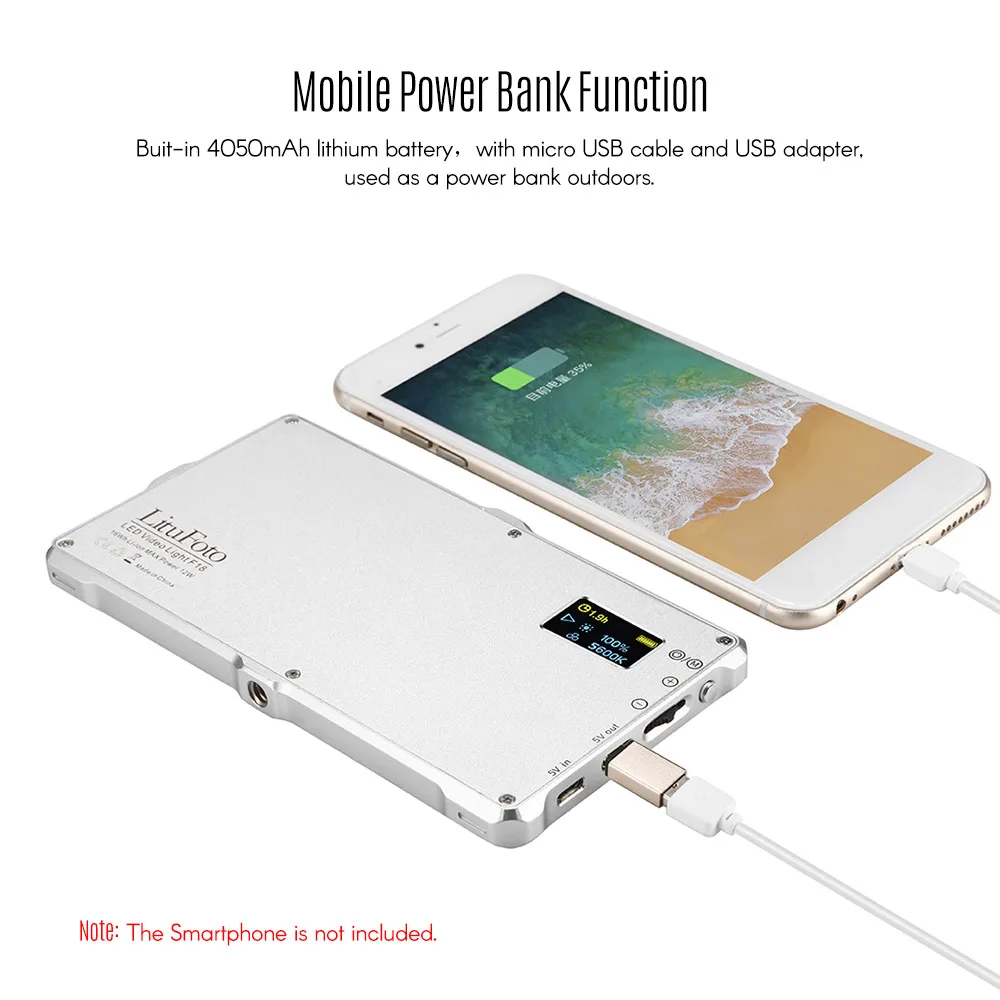 Селфи фото Светодиодная лампа для видео заполняющий свет 3200 5600K яркость с