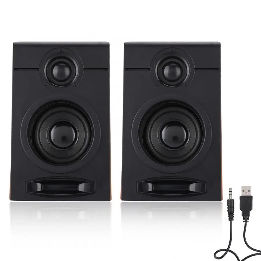 Paird 3in тяжелые басы компьютерные колонки HiFi Звук компьютера сабвуфер с