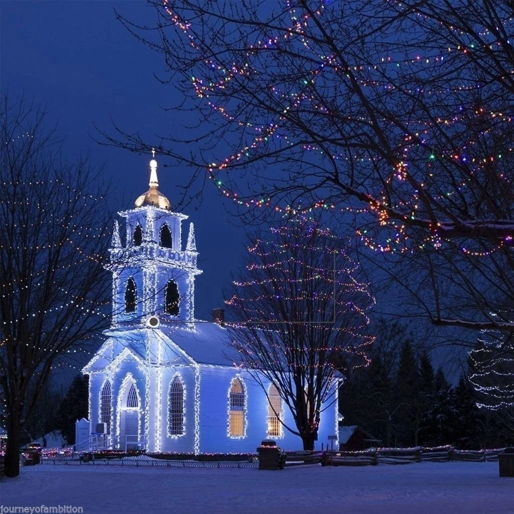 Многоцветные 24 V 500LED 100 M String Fairy Wedding Light Xmas праздничный садовый декор | Мебель