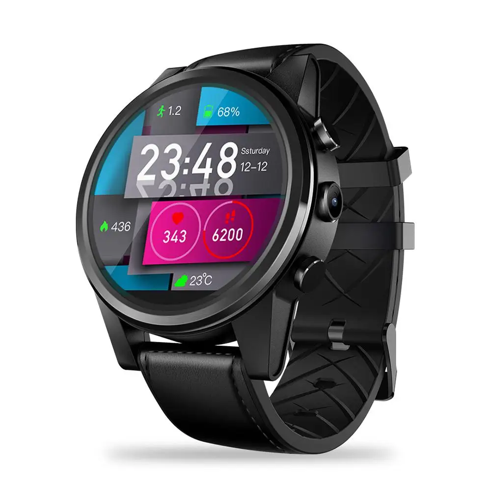 Смарт часы Zeblaze THOR 4 PRO 4G спортивные GPS Android WIFI телефонные звонки для мужчин и женщин