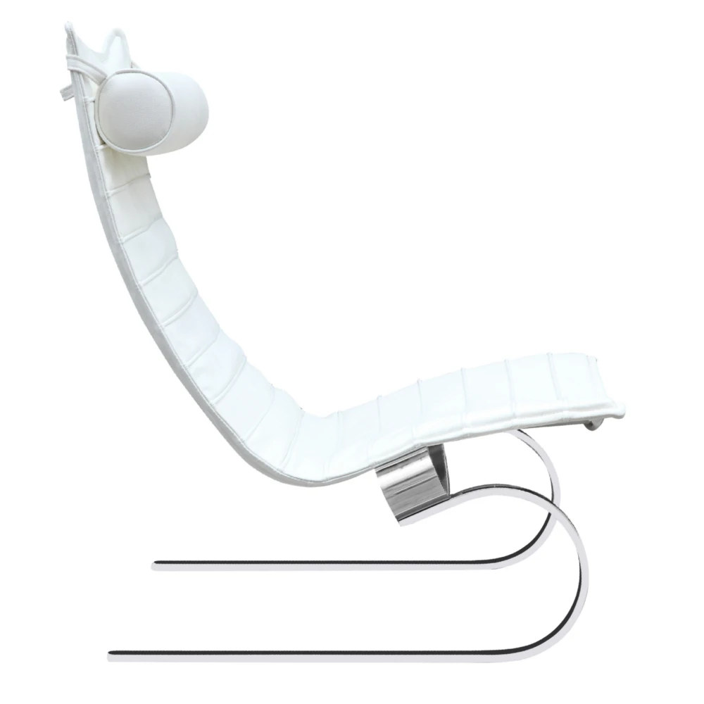 Fine Mod Imports Pika 20 Lounge Chair White | Chaise