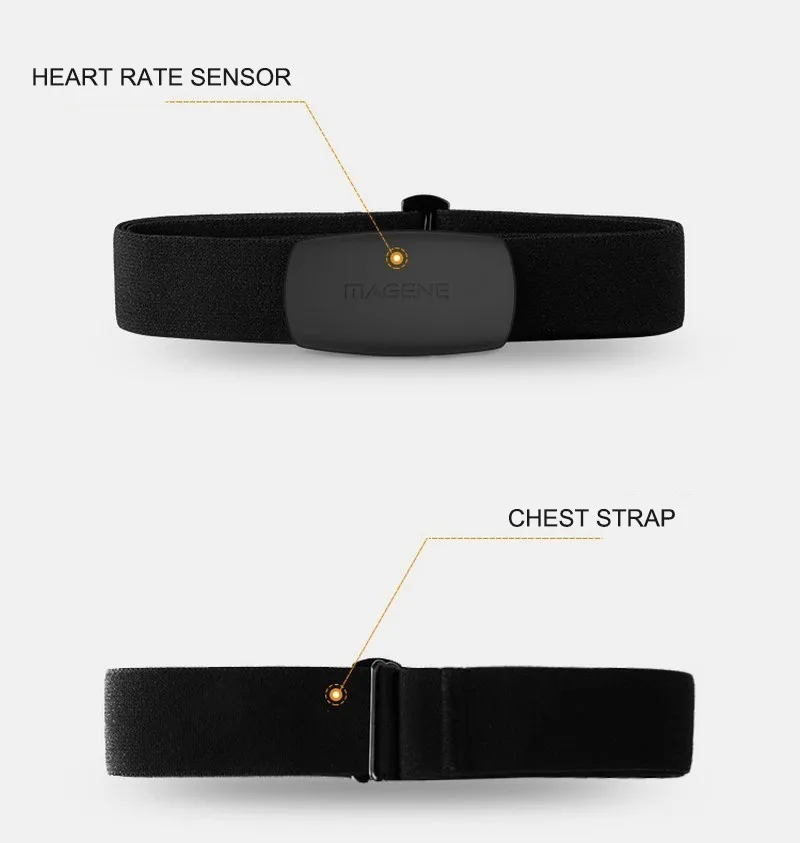 MHR10 Heart Rate Sensor Compatible Bluetooth4.0 ANT+ Bicycle Computer MOVER With Chest Strap | Спорт и развлечения