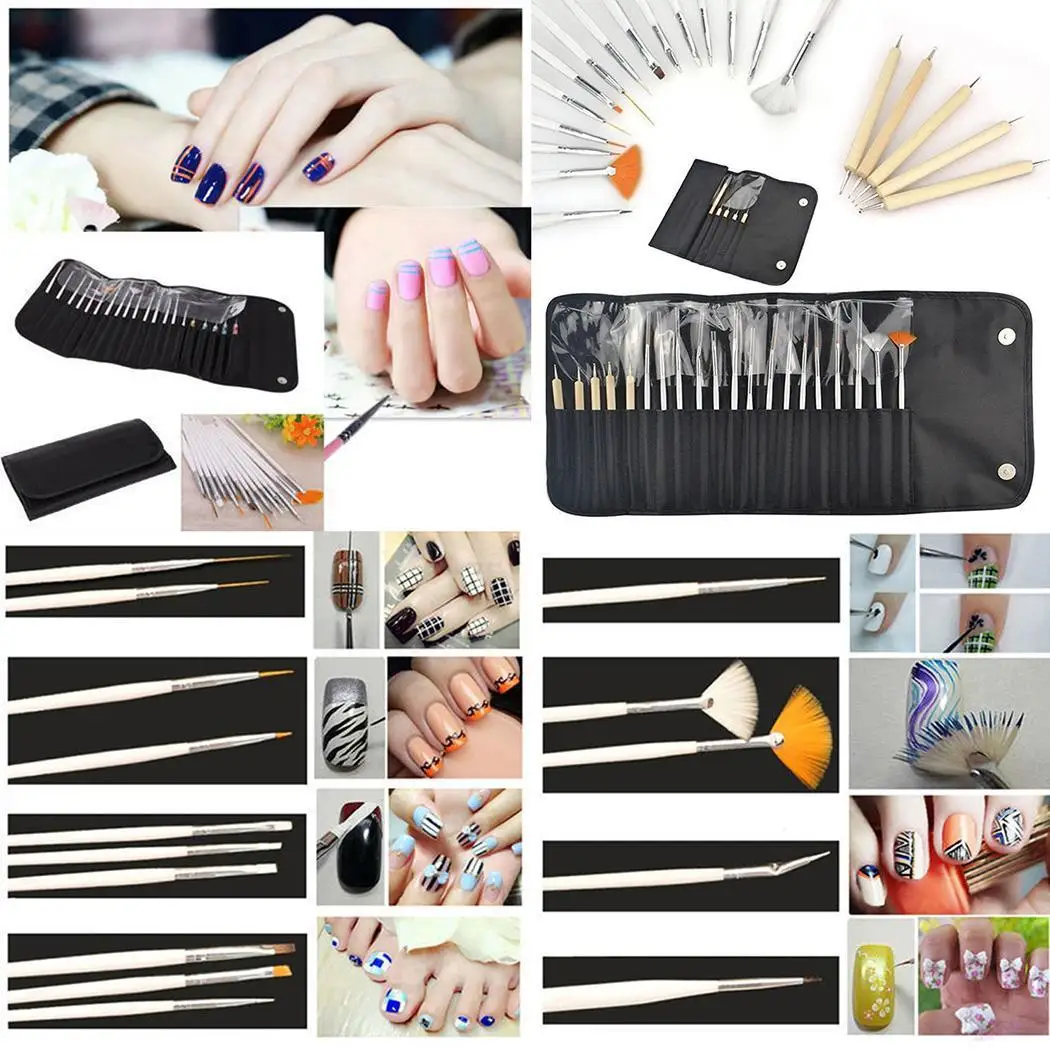 Nail Art нанесение пунктира кисть для маникюра всех типов кожи набор инструментов 1