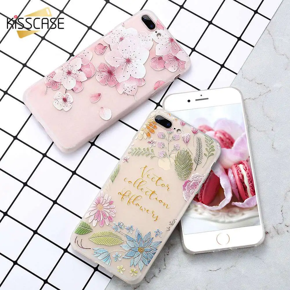 KISSCASE 3D чехлы для телефонов с изображением цветов huawei p20 lite mate 20 pro Чехол p smart 2019