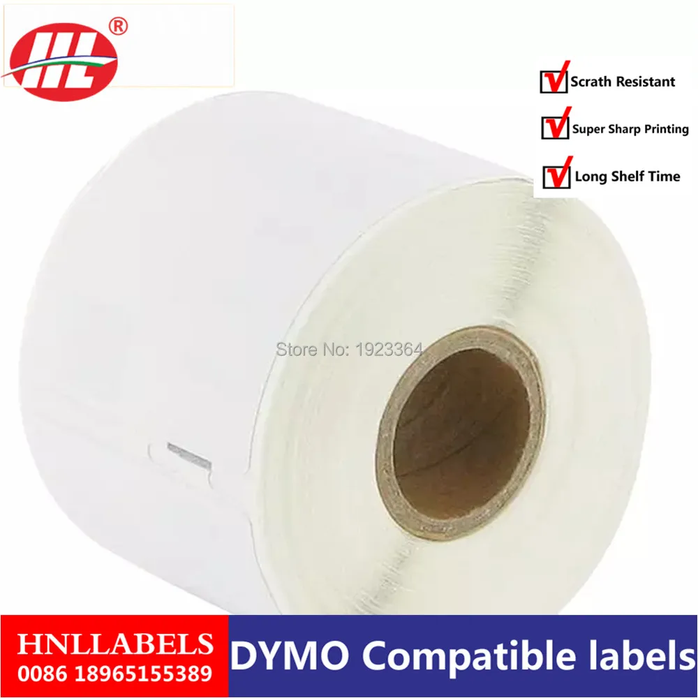 4 рулона DYMO LABEL 400 450 Duo Twin Turbo 99015 54x70 мм Label DYMO99015 DYMO99015|Самоклеящаяся Бумага| |