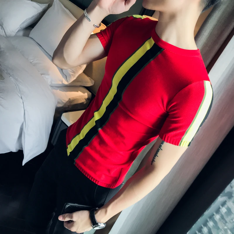 Уличная футболка с круглыми рукавами Camisetas Hombre Новая повседневная принтом в