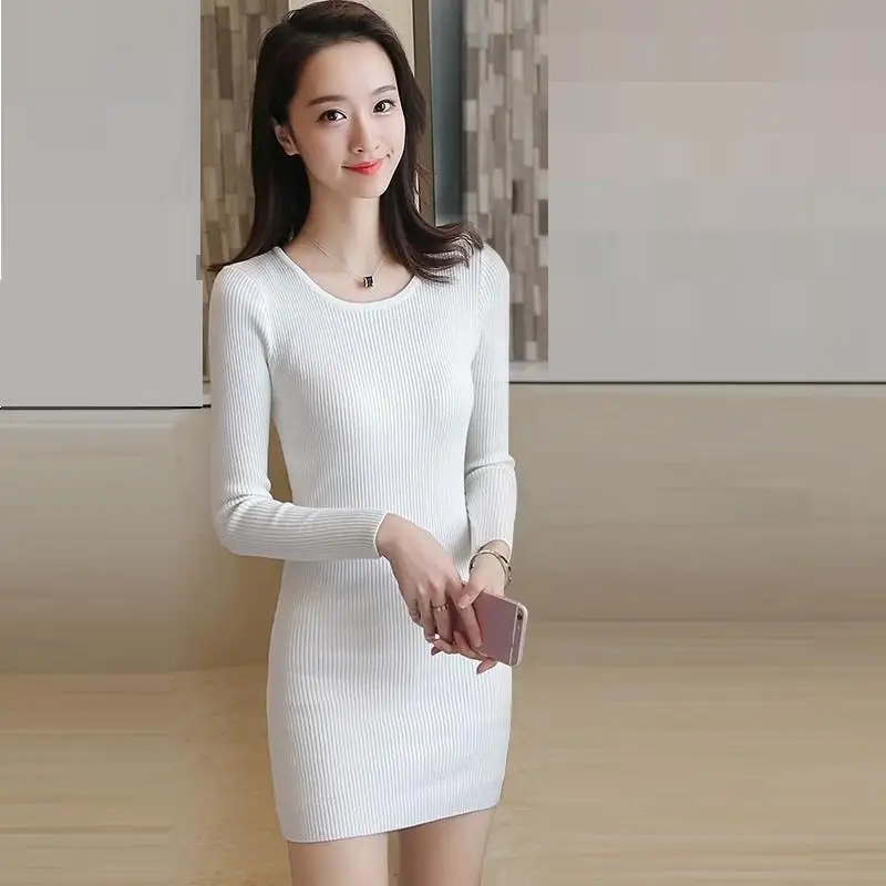 Осень Пасечник зима женские платья женщин Slim Fit сексуальные Обёрточная бумага