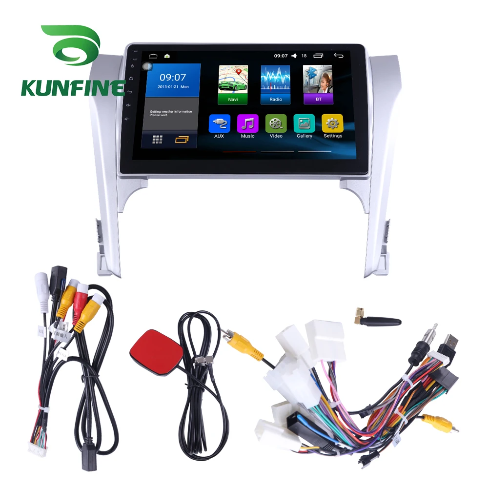 Octa Core 1024*600 Android 8.0 Car DVD GPS Navigation Player Deckless Stereo for Toyota Camry 2012 2013 2014 Radio Headunit | Автомобили и