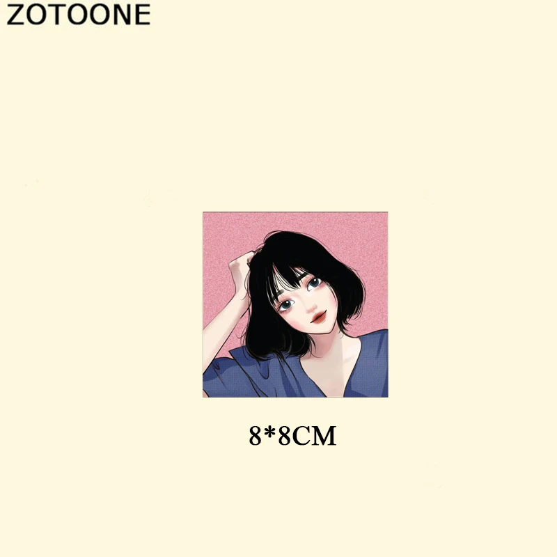 ZOTOONE милые девушки патчи для одежды платья Сделай Сам значки одежда деко Diy