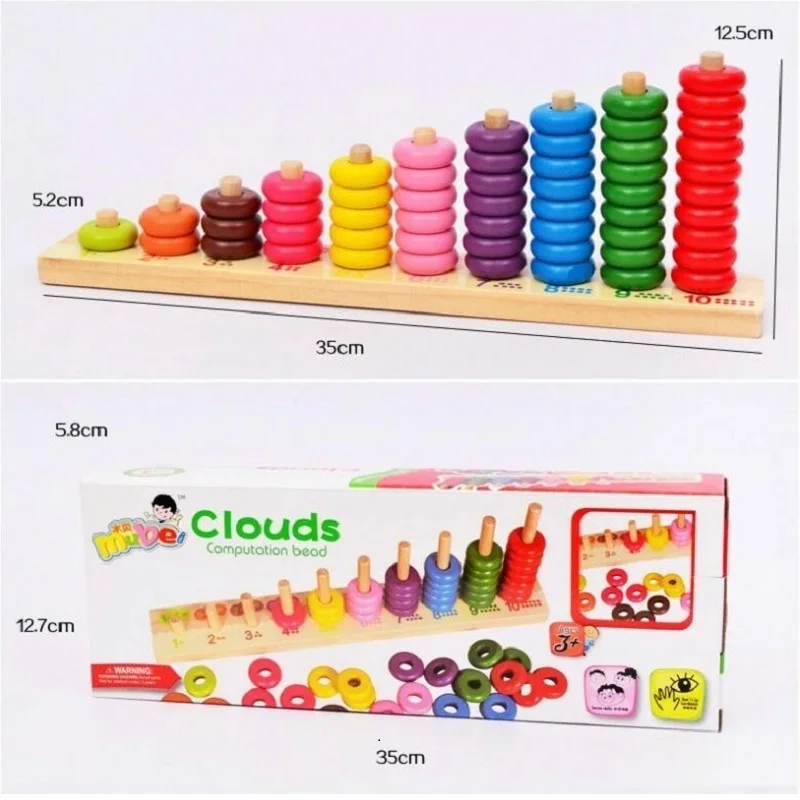 

Montessori Wooden Math Rainbow Beaded Blocks Oyuncak Baby Toys For Children Menino Brinquedos Brinquedo Juguetes Oyuncaklar 50