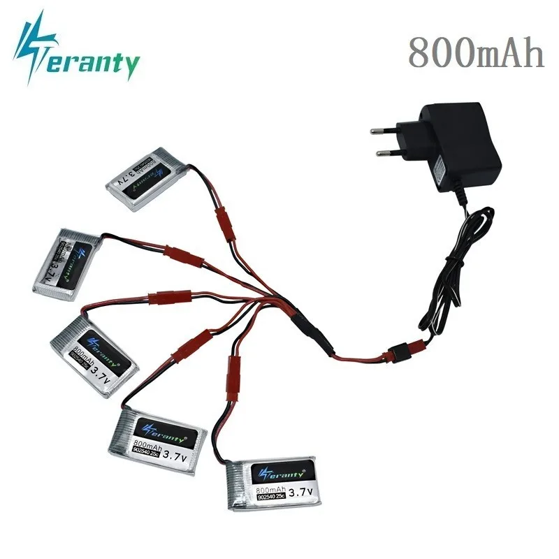 Аккумулятор Lipo 3 7 в 800 мАч 25c с зарядным устройством USB для X5C X300 X400 X500 X800 HJ819 H805W X25