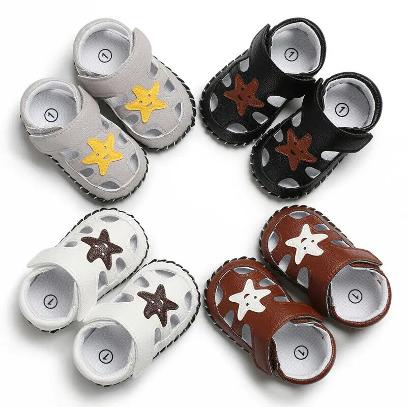 Детская кожаная обувь с мягкой подошвой для маленьких мальчиков и девочек 0-18