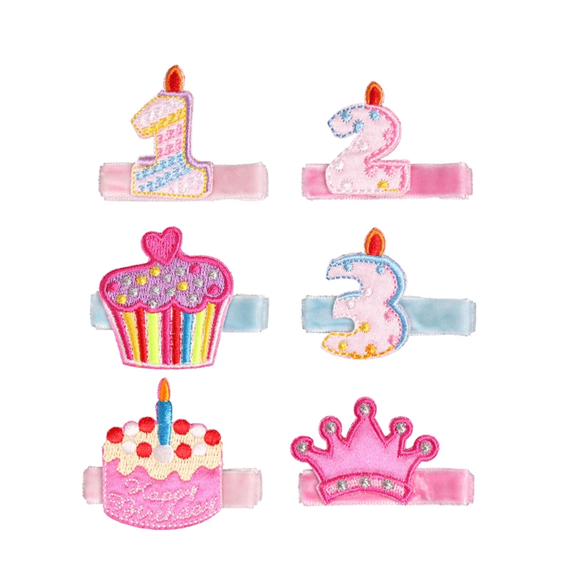 Million Love 2pcs/lot Cartoon Baby kids girl embroidery ocean animal hairpins girls hair accessories headwear clip bebes | Детская