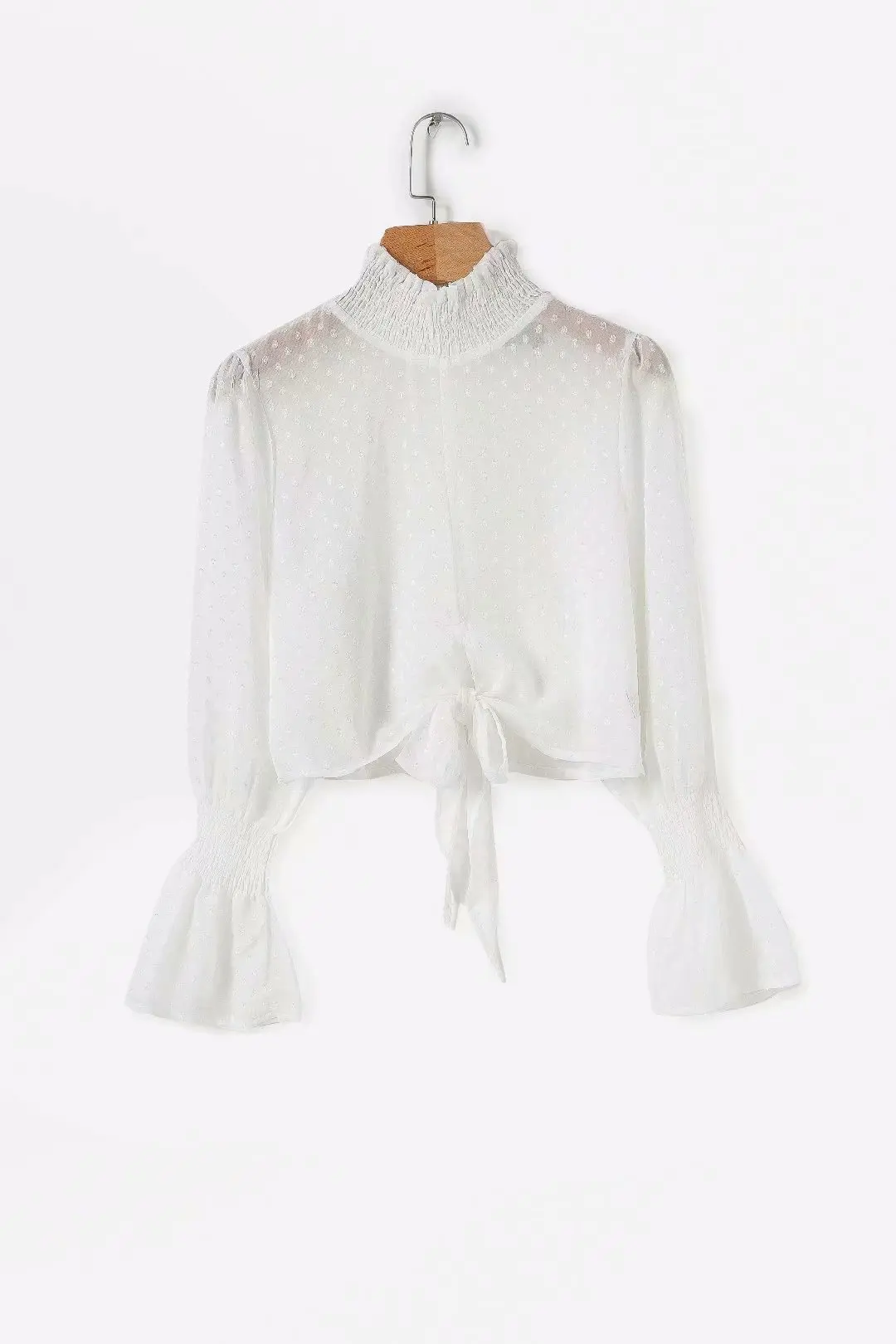 Новые женские пляжные летние топы Boho с длинным рукавом Цветочная рубашка в