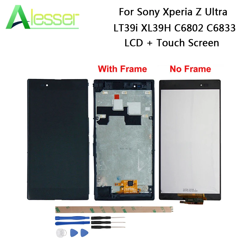 Alesser для Sony Xperia Z Ultra LT39i XL39H C6802 C6833 ЖК-дисплей + сенсорный экран Инструменты клей |