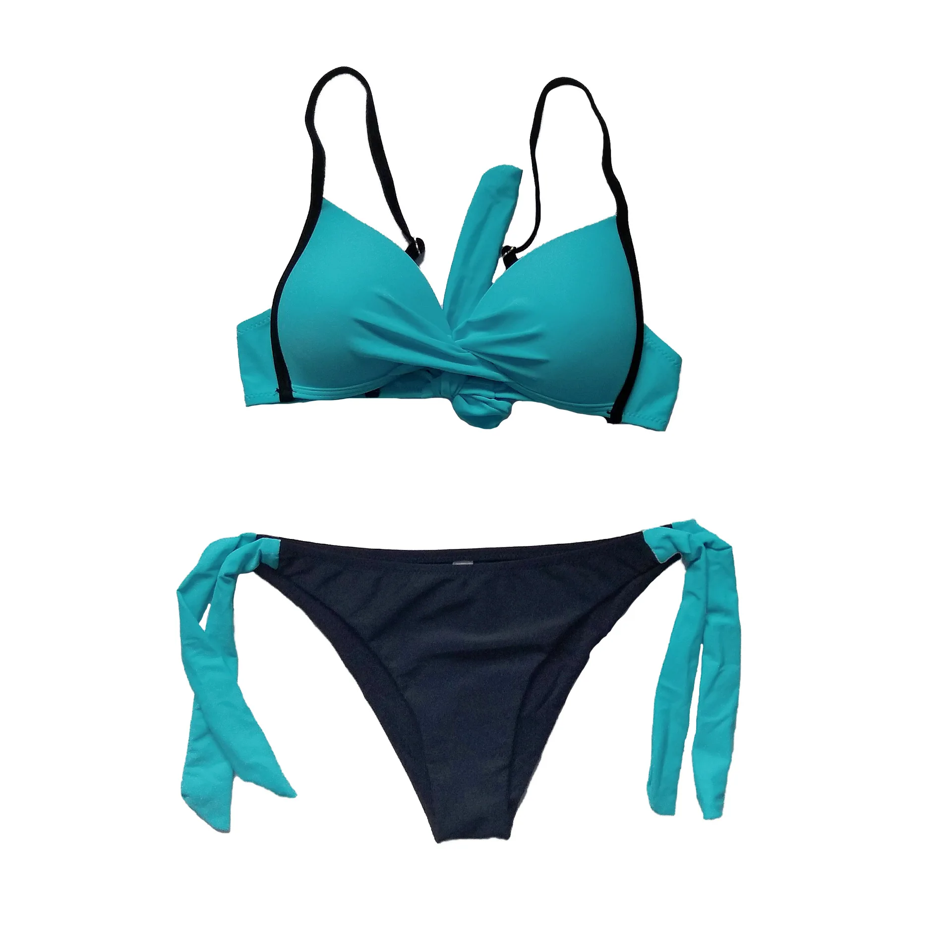 Plus Size Halter Push Up Bikini Set Brazilian Swimwear Swimsuit Bikinis Women Tied String Bathing Suit Maillot De Bain | Женская одежда