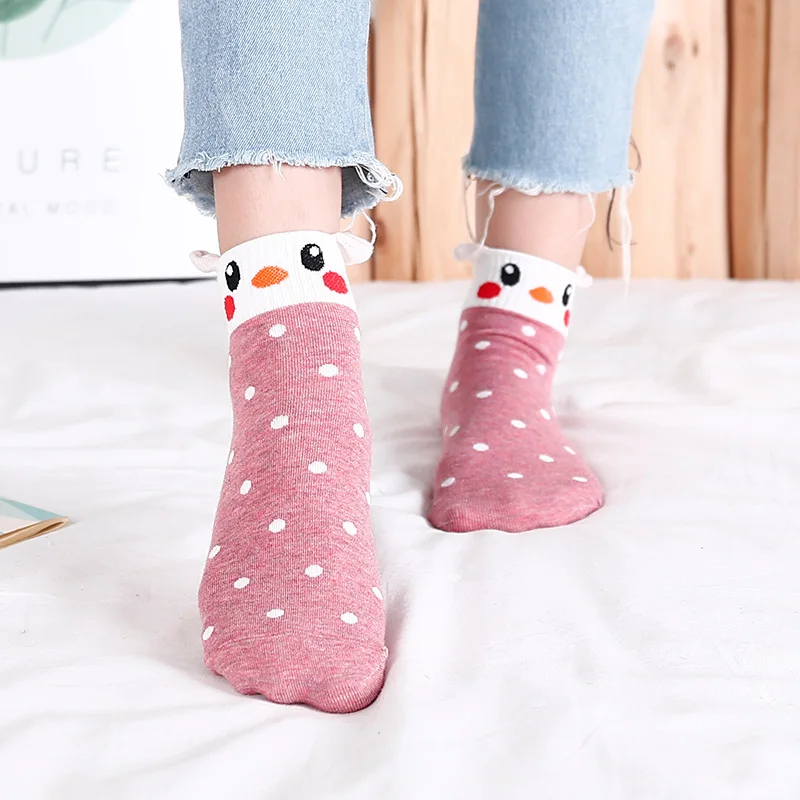 Woman Funny Cute Socks Women Cartoon Lovely Cotton Directly Plate Spring Harajuku | Женская одежда