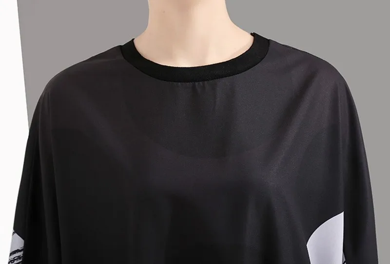 CHICEVER Весенняя Толстовка Оверсайз на замке женский Печатный принт платье с О