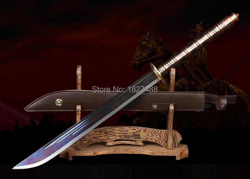 Стальная ручка Китайский кунг фу Broadsword меч ушу дадао сильный сложенный стальной