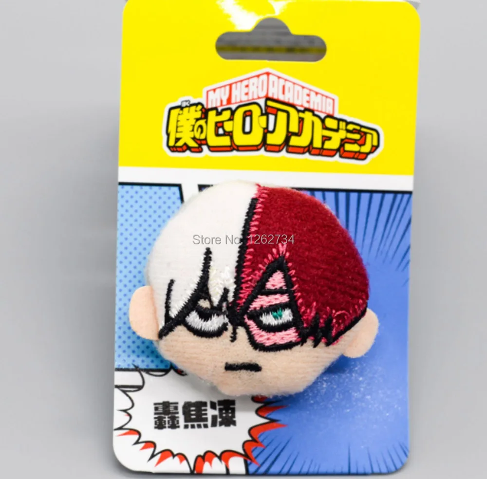 Мой герой Академии Bakugou Katsuki Todoroki шото haku 4 см Плюшевые брошь значок булавки