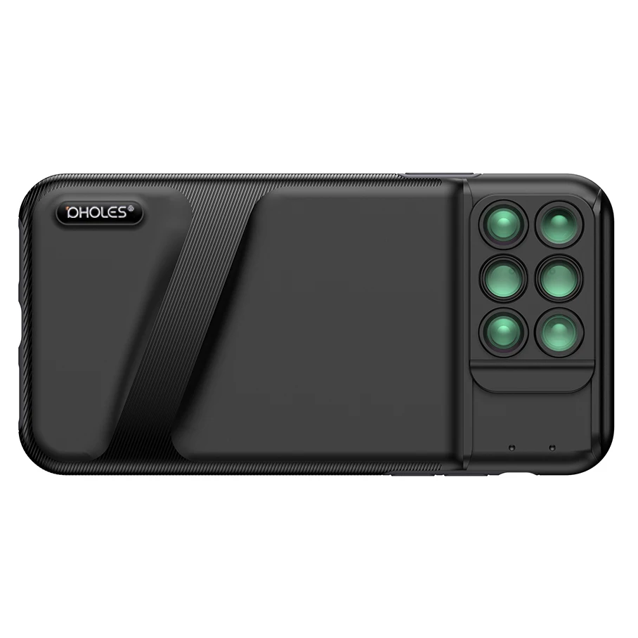 Чехол для телефона с двумя объективами Iphone Xs 6 в 1 Рыбий глаз широкоугольный Макро