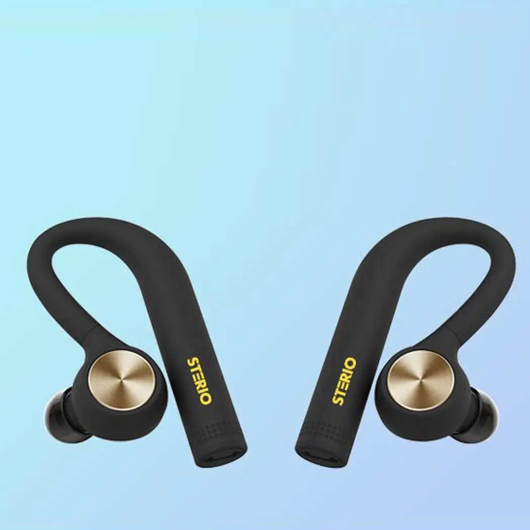 Ушной крючок Bluetooth беспроводные музыкальные наушники водонепроницаемые 1 5 часа