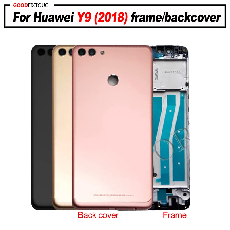 Оригинальный чехол для Huawei Y9 2018 передняя рамка лицевая панель корпус с задней