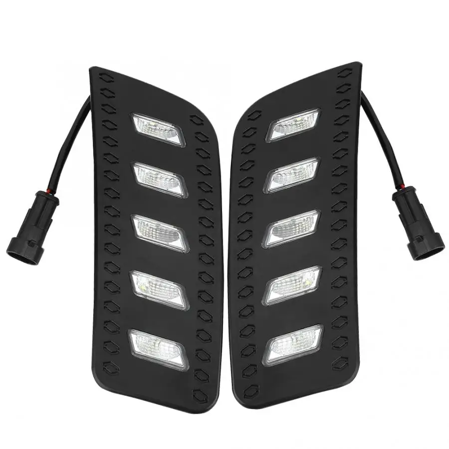 1 Pair Car Daytime Running Light Single Color LED Fog Lamp Cover for Ford Ranger 12-14 general purpose bulb | Автомобили и