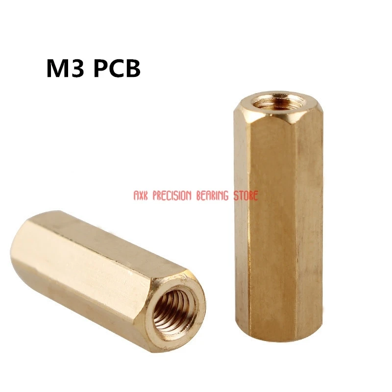 Гайка полый Медный столб M3 Pcb монтажные столбы шестигранные колонны двойной